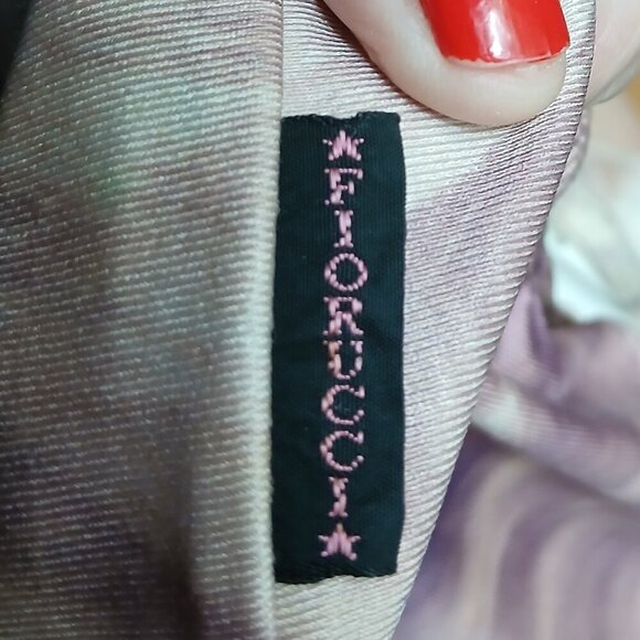 Fiorucci Vintage 1980 Persian Cat Face One Piece Swimsuit Cross Back Straps SzM - Picture 9 of 10